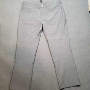 Callaway Golf Pants Mens 38x30 Grey Micro Stripe Performance Trousers